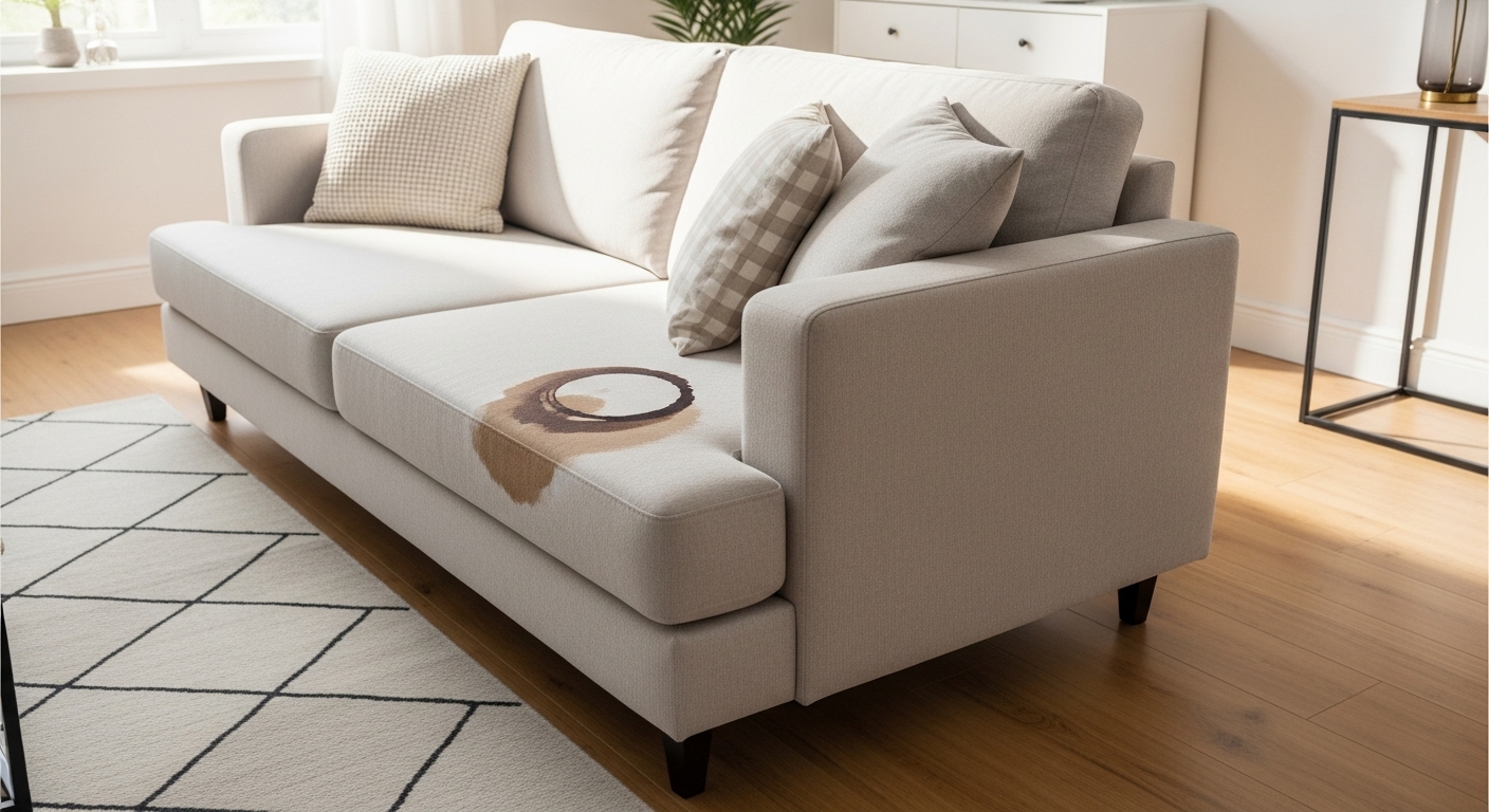 limpiar sofa muy sucio